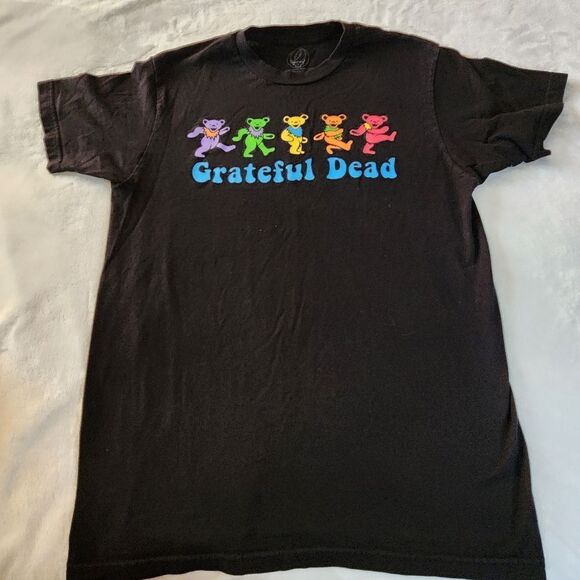 Grateful Dead Dancing Bears 2021 Black Tshirt With Graphics Size Medium - Picture 2 of 7